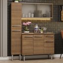 Ver imagem 1 de Armário de Cozinha Compacta 137cm Rustic Emilly Madesa 05 Rustic