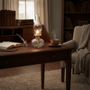 Ver imagem 3 de Lamparina Óleo Mesa Dourada Vidro Pavio Retrô Arandela Tocha Besha Seller