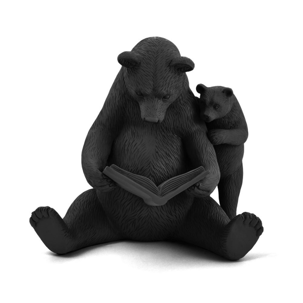 Escultura Urso e Filhote em Polirresina Mart