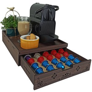 Bandeja para cápsulas Nespresso Para 45 capsulas café chá