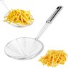 Escumadeira Inox Grande Fritura 20cm Pastel Aço Inoxidável:inox - 7