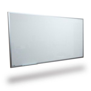 Quadro Branco Liso Reto 600x120cm - Lousa Profissional - Moldura de Alumínio