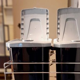 Lixeira Dupla de Cozinha 15l Masutti Copat com Corrediça e Acabamento Inox 304l - 4