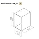 Ver imagem 3 de Lixeira Dupla de Cozinha 15l Masutti Copat com Corrediça e Acabamento Inox 304l