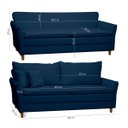 Ver imagem 4 de Sofá Living 3 Lugares Berlim 185cm Bouclê Confortável Moderno Braço Fino Sala Apartamento Recepção:a