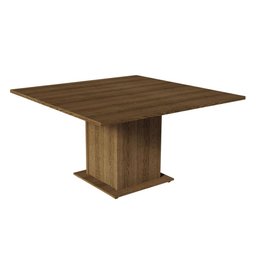 Conjunto Sala de Jantar Mesa Tampo de Madeira 8 Cadeiras Rustic/silver Leila Madesa - 6