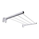 Ver imagem 2 de Suporte Varal Dobrável De Muros Paredes Diversos Branco 4 Furos 1 Par Technox