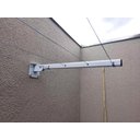 Ver imagem 4 de Suporte Varal Dobrável De Muros Paredes Diversos Branco 4 Furos 1 Par Technox