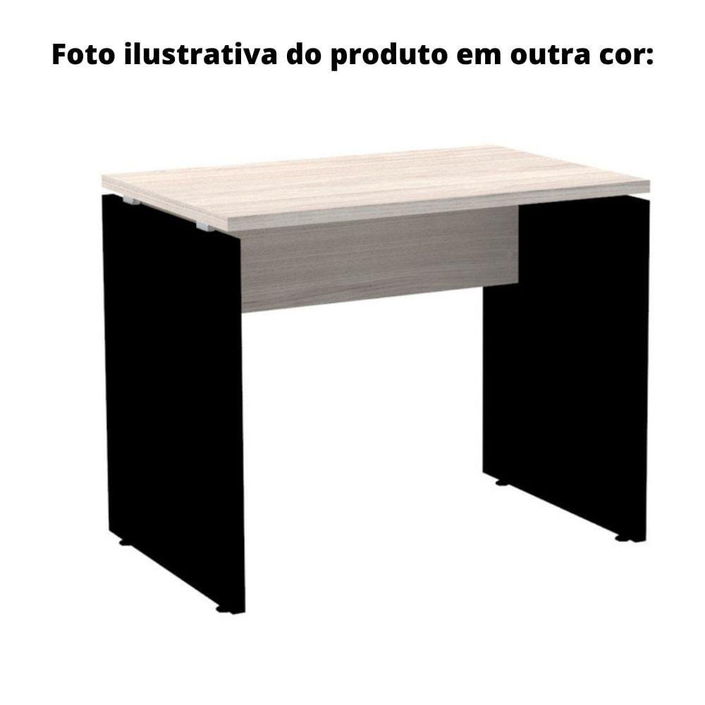 Mesa de Escritório Pé Painel Pe25 em MDP 120 x 60cm Cor Noce Naturalle e Base Preta - 4