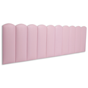 Ver imagem 1 de Cabeceira King Modulada Nuvem Cama Box 200 cm x 60 cm:CORINO Rosa Bebê