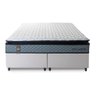 Conjunto Cama Box Espuma Chicago Cinza King 193x203x57 - 6