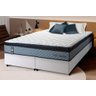 Conjunto Cama Box Espuma Chicago Cinza King 193x203x57 - 1