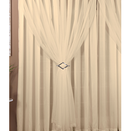 Cortina Voil com Forro Microfibra Sala e Quarto 9,00x2,00 - Palha - 2