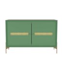 Ver imagem 1 de Balcão Buffet Paraty 113 Cm 2 Pts Laca com Portas em Palhinha Verde