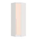 Ver imagem 1 de Guarda Roupa de Canto Oblíquo Modulado 1 Porta Branco e Blush Line Infinity