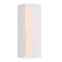 Ver imagem 2 de Guarda Roupa de Canto Oblíquo Modulado 1 Porta Branco e Blush Infinity