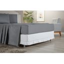 Ver imagem 4 de Kit Jogo de Lençol Casal Bordado Inglês 100% Hypercal 400 Fios 4 Peças Cinza