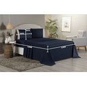 Ver imagem 5 de Kit Jogo de Lençol Casal Bordado Inglês 100% Hypercal 400 Fios 4 Peças Cinza