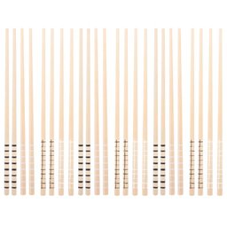 Kit 12 Hashis de Bambu Palitos de Comida Japonesa Sushi 24cm Estampas Geométricas - 1