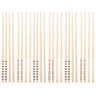 Kit 12 Hashis de Bambu Palitos de Comida Japonesa Sushi 24cm Estampas Geométricas - 1