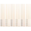 Ver imagem 1 de Kit 12 Hashis de Bambu Palitos de Comida Japonesa Sushi 24cm Estampas Geométricas