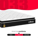 Ver imagem 4 de Cama Box Cinza Viúva + Colchão Life D33 Pillow Top Preto - 56x128x188cm - e-Shop Casa
