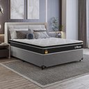 Ver imagem 6 de Cama Box Cinza Viúva + Colchão Life D33 Pillow Top Preto - 56x128x188cm - e-Shop Casa