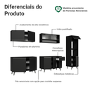Ver imagem 7 de Armário de Cozinha Completa 300 cm Preto Nice Madesa 02