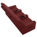 Ver mais imagens de Poltrona do Papai Reclinável Mallie 3 Lugares Baú Usb Fh9 Pu Vermelho - Mpozenato