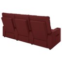 Ver imagem 7 de Poltrona do Papai Reclinável Mallie 3 Lugares Baú Usb Fh9 Pu Vermelho - Mpozenato
