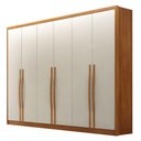 Ver imagem 1 de Guarda Roupa Casal Livorno 6 Portas 8 Gavetas Cinamomo Fendi - Novo Horizonte