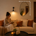 Ver imagem 4 de Espelho Fiji - Linha Couro - - Caramelo - 120x70 - sem LED