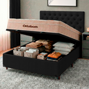 Ver imagem 5 de Conjunto Cama Box Bau Blindado Casal + Colchão Molas Ensacadas Airtech Ortobom + Cabeceira