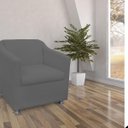 Ver imagem 3 de Kit 02 Poltrona Decorativa Tilla Suede com Pés Cromados