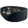 Cama Europa Fit Raça Médio para Cachorro Gato e Coelho Pet - Preto - 1