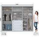 Ver imagem 3 de Guarda Roupa Casal 6 Portas Americano Branco - Henn