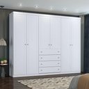 Ver imagem 2 de Guarda Roupa Casal 6 Portas Americano Branco - Henn