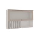 Ver imagem 1 de Armário Cozinha Aéreo 120cm 1 Pt Iluminata Branco/fendi