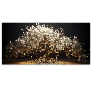 Quadro Decorativo Floral Pintura, Tela em Canvas ideal para  Sala, Quarto e Hall  (100x70 cm)