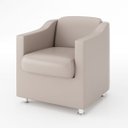 Ver imagem 1 de Poltrona para Recepção Clínica Médica - Balaqui Decor Cor:courino Bege