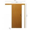 Ver imagem 3 de Porta de Correr Madeira 215x70cm Sobrepor Reversível Melamínico MGM Abertura Direita