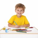 Ver imagem 7 de Mesinha Infantil Madeira Mesa Azul MDF Didatica Estudos Lanche Multiuso Brinquedoteca Quarto Crianca