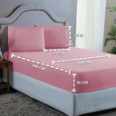 Ver imagem 7 de Conjunto Lençol Queen Ponto Palito Micropercal 400 Fios 3 Peças Roupa Cama Box e Padrão:rose