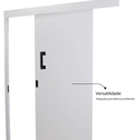 Ver mais imagens de Porta de Correr Madeira 215x80cm Sobrepor Reversível Melamínico MGM Abertura Direita Branco