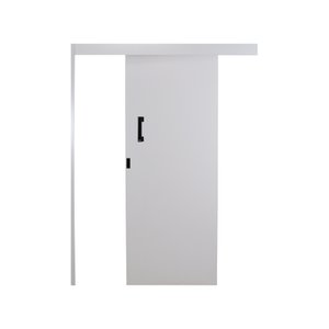 Porta de Correr Madeira 215x80cm Sobrepor Reversível Melamínico MGM