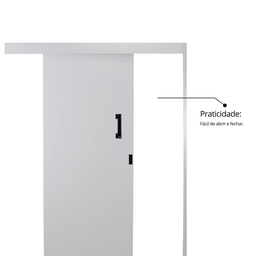 Porta de Correr Madeira 215x80cm Sobrepor Reversível Melamínico MGM - 5