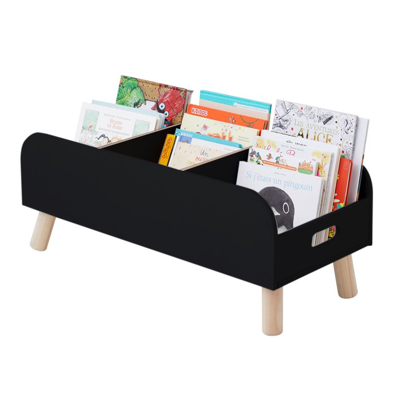 Porta Livros Revisteiro Infantil De Chão c/ pé palito - Montessori - 80cm - 1