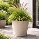 Ver imagem 6 de Kit 4 Vasos para Flores com Prato Asteca Tramontina Plástico 24cm Granito Areia Folhagens Plantas