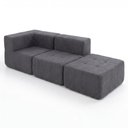 Ver imagem 2 de Sofá Modular 3 Lugares Kappesberg Boucle Titanio