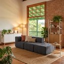Ver imagem 1 de Sofá Modular 3 Lugares Kappesberg Boucle Titanio